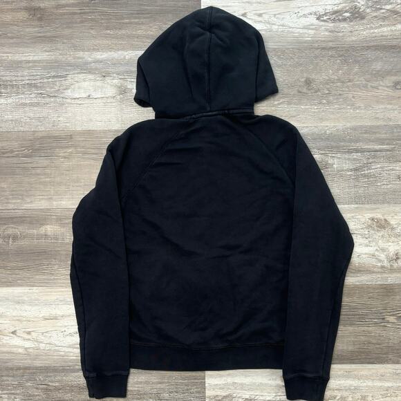 Nike Rally Futura Black Womens Large Club Fleece Full-Zip Mini Swoosh Hoodie - Picture 3 of 9